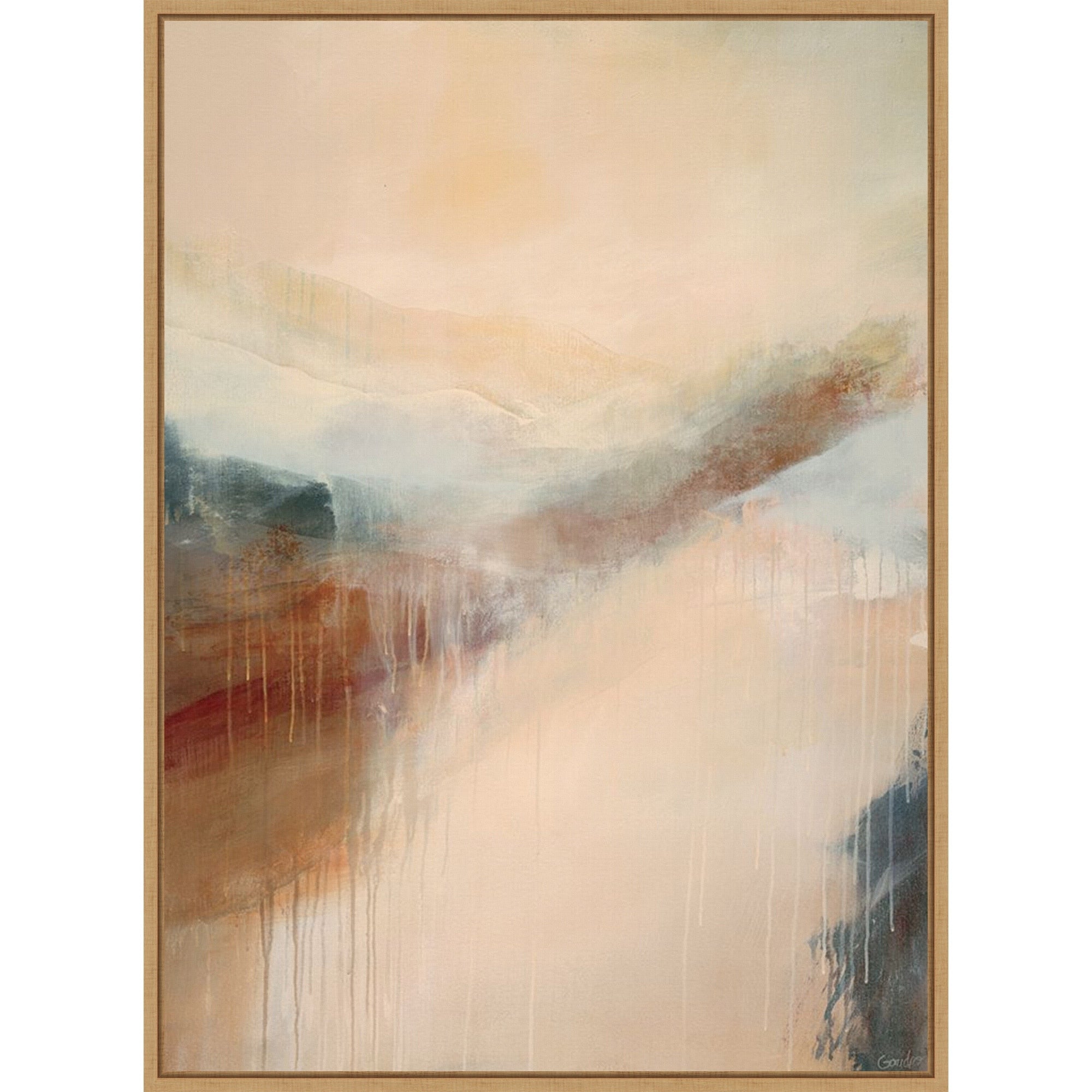 Quai De Brume By Marie Pierre Goudreault Framed Canvas Wall Art Print