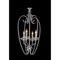Quarree 4 Light Glass 16 Inch Chrome Chandelier
