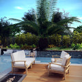 Quay 4 Piece Outdoor Patio Teak Sofa Set
