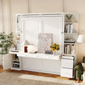 Queen Murphy Bed Wall Bed With Integrated Desk Cabinets Shelves