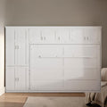 Queen Murphy Bed With Cabinets And Storage Wall Bed Cabinet With Wardrobe Drawers Space Saving