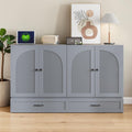 Queen Murphy Bed With Drawers And Usb Port Foldable Cabinet Bed With Storage For Small Space