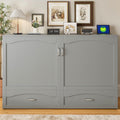 Queen Murphy Bed With Drawers Usb Ports And Power Outlet Wall Bed Cabinet With Space Saving Design