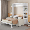 Queen Murphy Bed With Sofa Space Saving Wall Bed Foldable Design