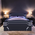 Queen Size Gaming Bed With Hydraulic Storage Cyberpunk Upholstered Platform Bed For Gamers