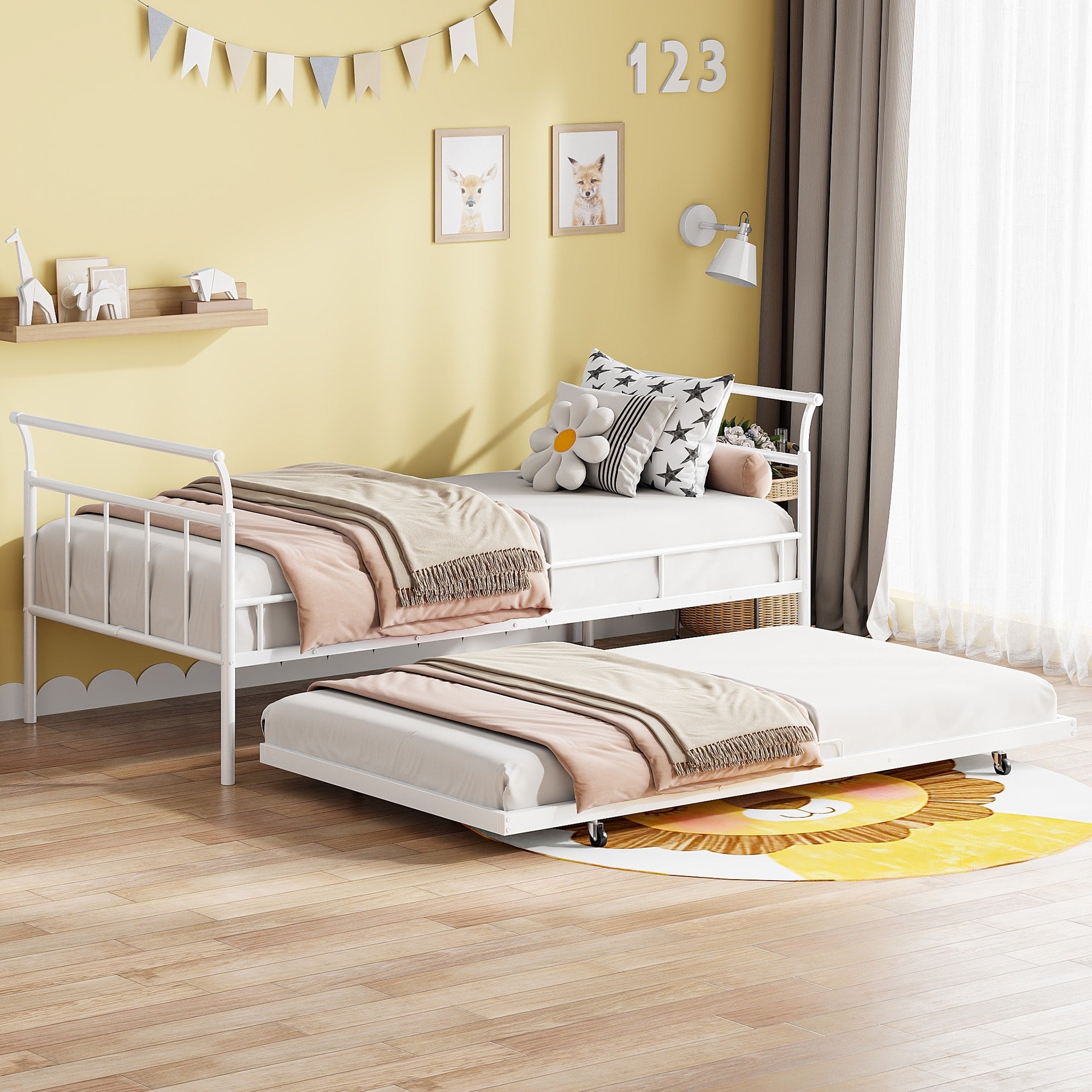 Queen Size Metal Platform Bed Frame With Headboard Queen Size Sturdy Metal Frame