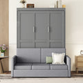 Queen Size Murphy Bed With Sofa And Storage