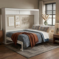 Queen Size Murphy Wall Bed With Built In Charging Station By Harper Bright Designs