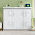 Queen Size Murphy Wall Bed With Space Saving Cabinet Design