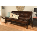 Queen Size Futon With Espresso Finish And Oregon Trail Mattress