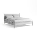 Carson Carrington Svinninge Queen Size Mid Century Wooden Paneled Platform Bed