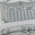 Queensbury Steel Blue Bolster Decorative Throw Pillow