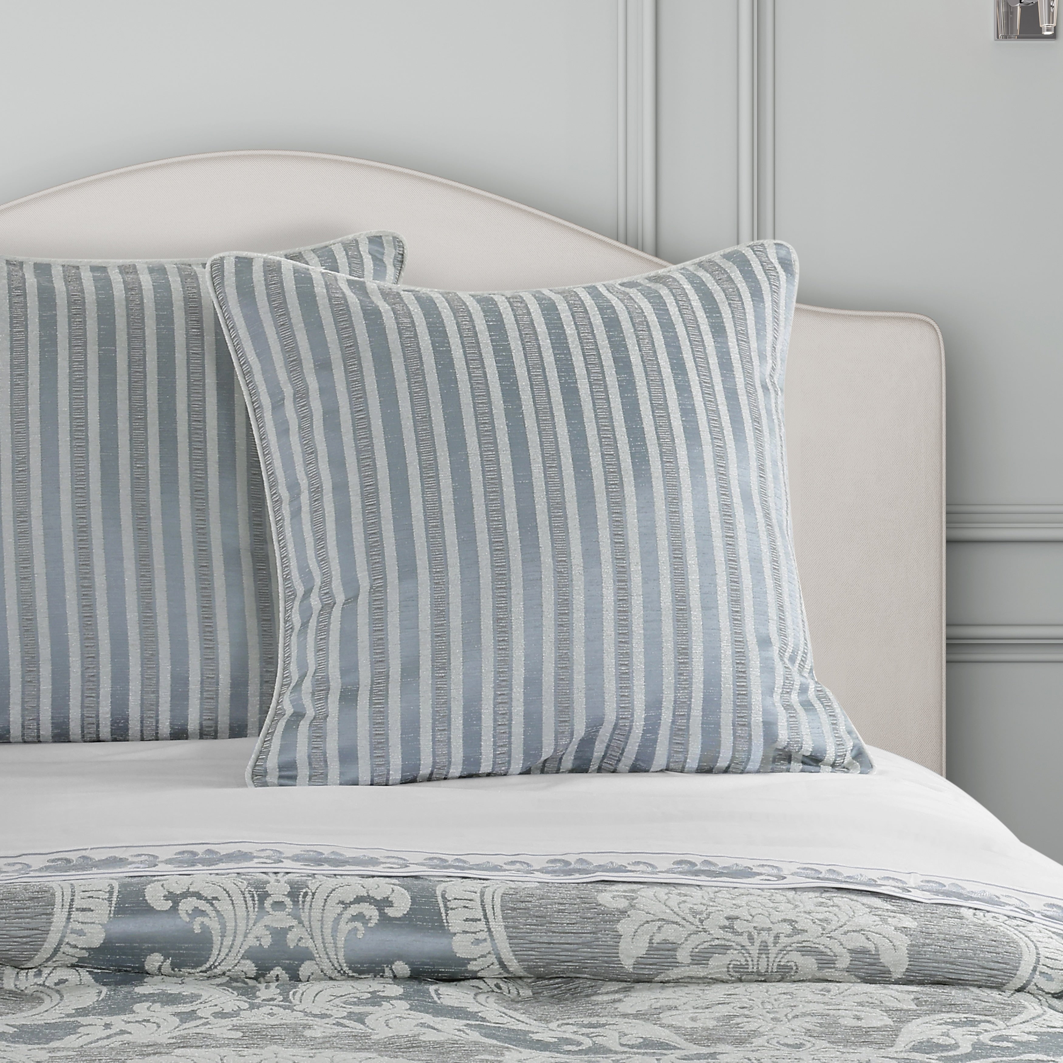 Queensbury Steel Blue Euro Sham