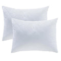 Porch Den Palatial White Quilted Bedding Pillow Insert Set Of 2