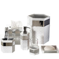 Quilted Mirror 6 Piece Bath Accessory Set