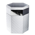 Quilted Mirror Bathroom Wastebasket