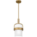Quoizel Piccolo Pendant 1 Light Mini Pendant In Aged Brass