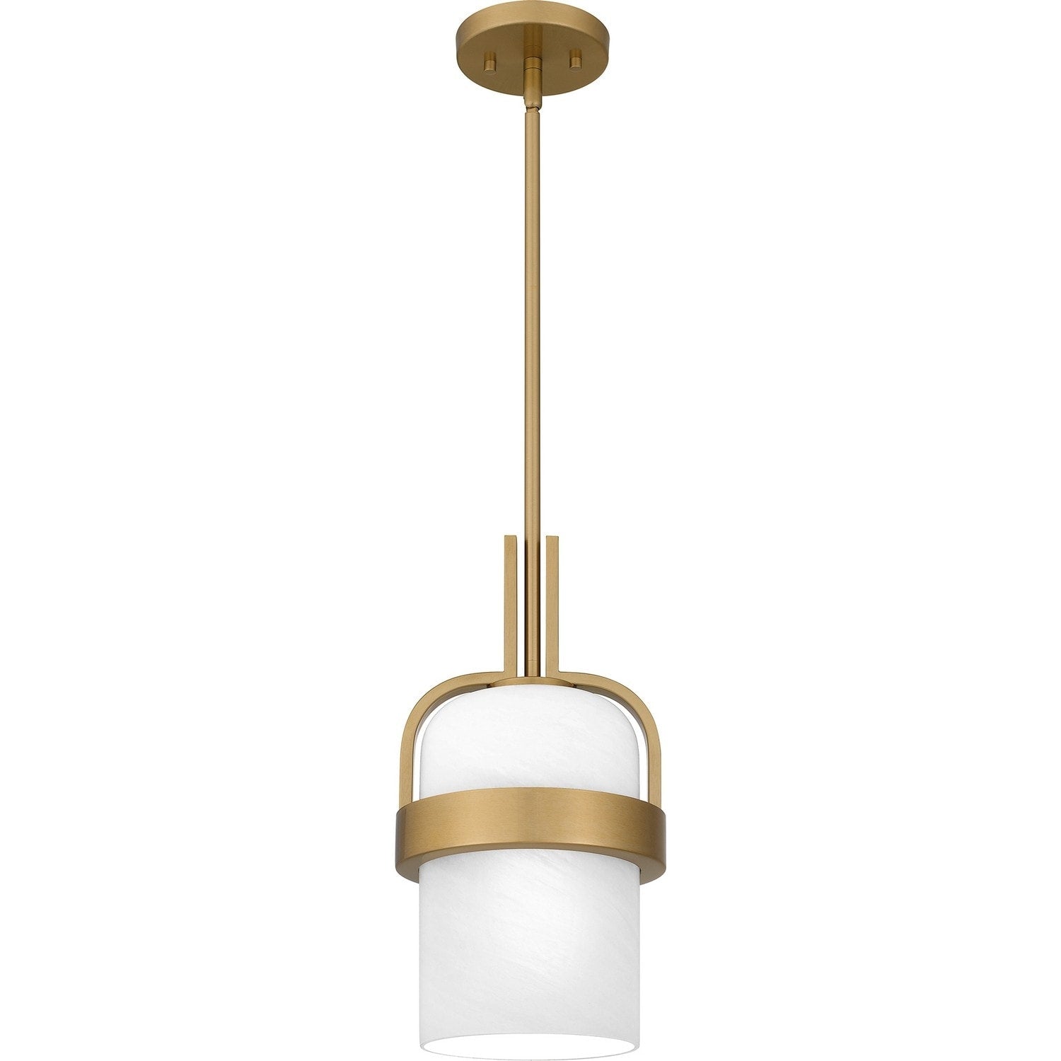 Quoizel Piccolo Pendant 1 Light Mini Pendant In Aged Brass