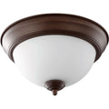 Quorum International 2 Light 12 Wide Flush Mount Bowl Ceiling Fixture
