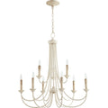 Quorum International Brooks 9 Light 29 Wide Taper Candle Chandelier