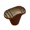 Rk International Ridges 1 1 4 Inch Oval Cabinet Knob