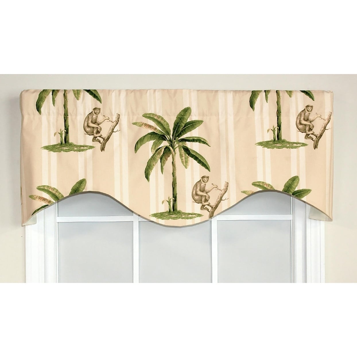 Rlf Home Las Palmas Cornice 50 Window Valance Bamboo