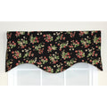 Rlf Home Strawberry Fields Cornice Window Valance Black