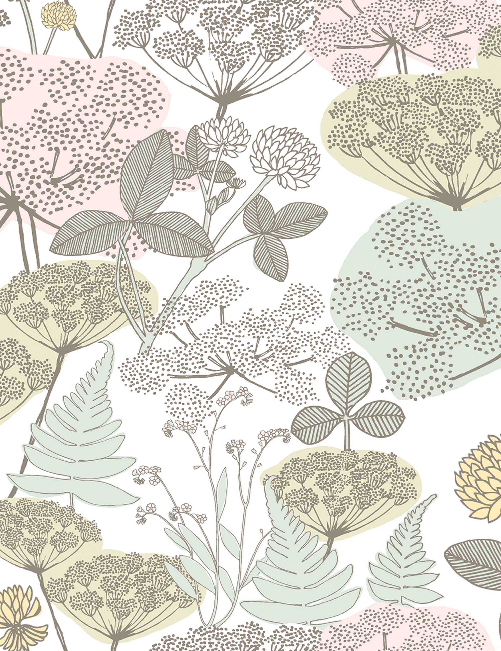 Niittypolku Peel + Stick Wallpaper Swatch, Natural