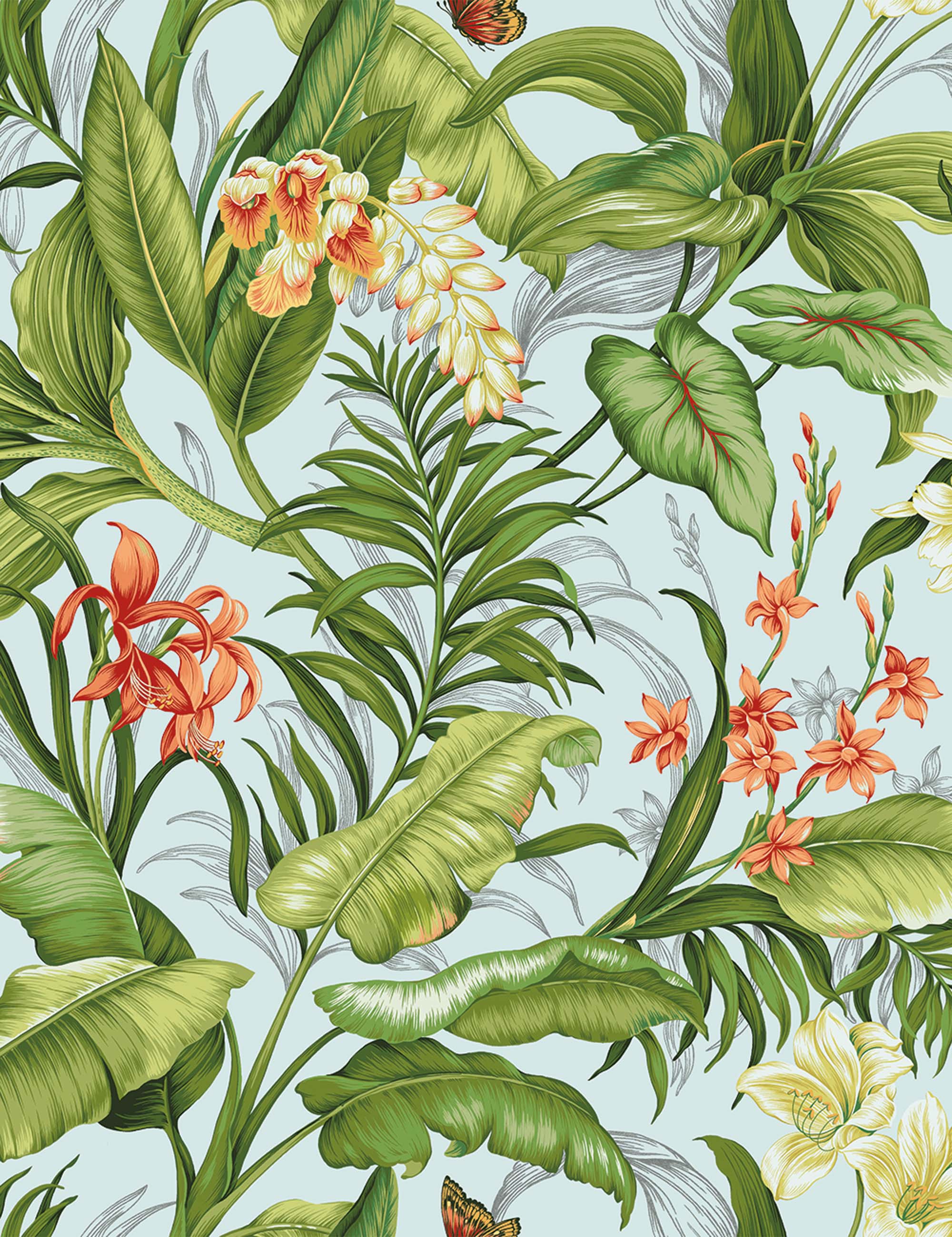 Wailea Coast Peel + Stick Wallpaper Swatch, Blue