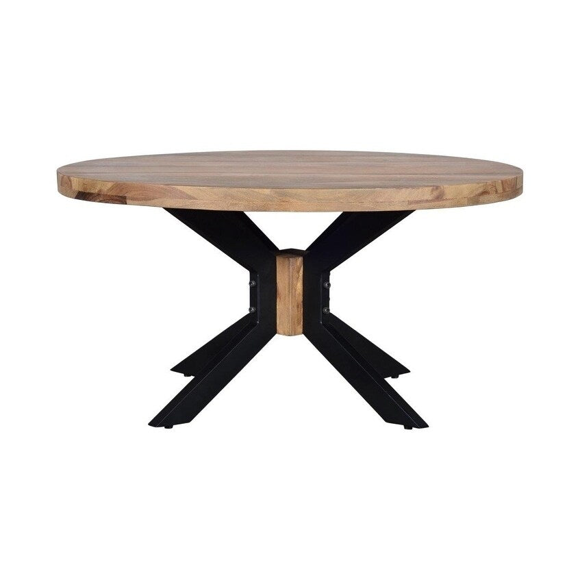 Root Sheesham Wood Round Coffee Table