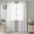 Rt Designer Collection Celine Sheer 84 Or 90 Inch Rod Pocket Curtain Panel