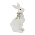 Rabbit Figurine With Bow Set Of 2