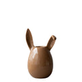 Rabbit Candle Holder Shiny Nougat