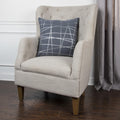 Rachel Kate By Rizzy Home 20 Inch Grey Abstract Cotton Casement Decorative Throw Pillow