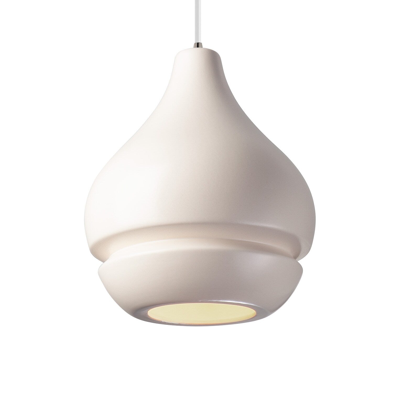 Carson Carrington Sallberg Matte White Brushed Nickel Pendant
