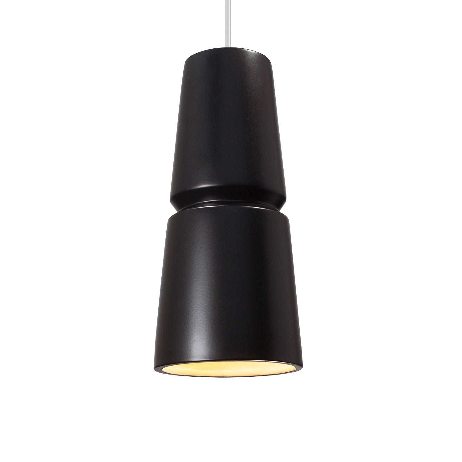 Carson Carrington Salleryd Brushed Nickel Matte Black Shade Pendant