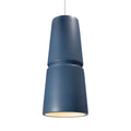 Radiance Collection Cone 1 Light Dark Bronze Large Pendant Midnight Sky Shade White Cord