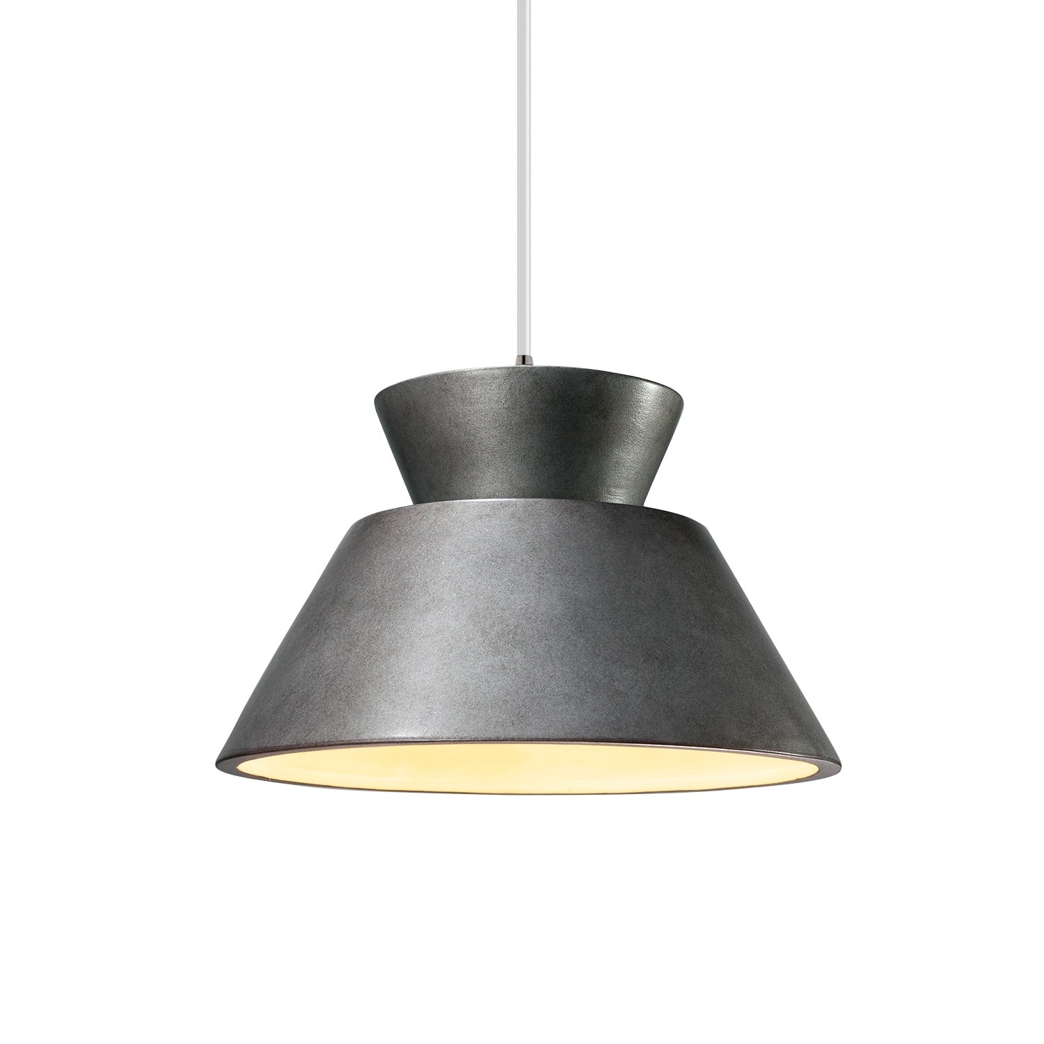 Carson Carrington Sallerup Trapezoid 1 Light Brushed Nickel Pendant