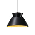Carbon Loft Chizukeki Trapezoid 1 Light Dark Bronze Pendant With Matte Black And Champagne Gold Shade White Cord