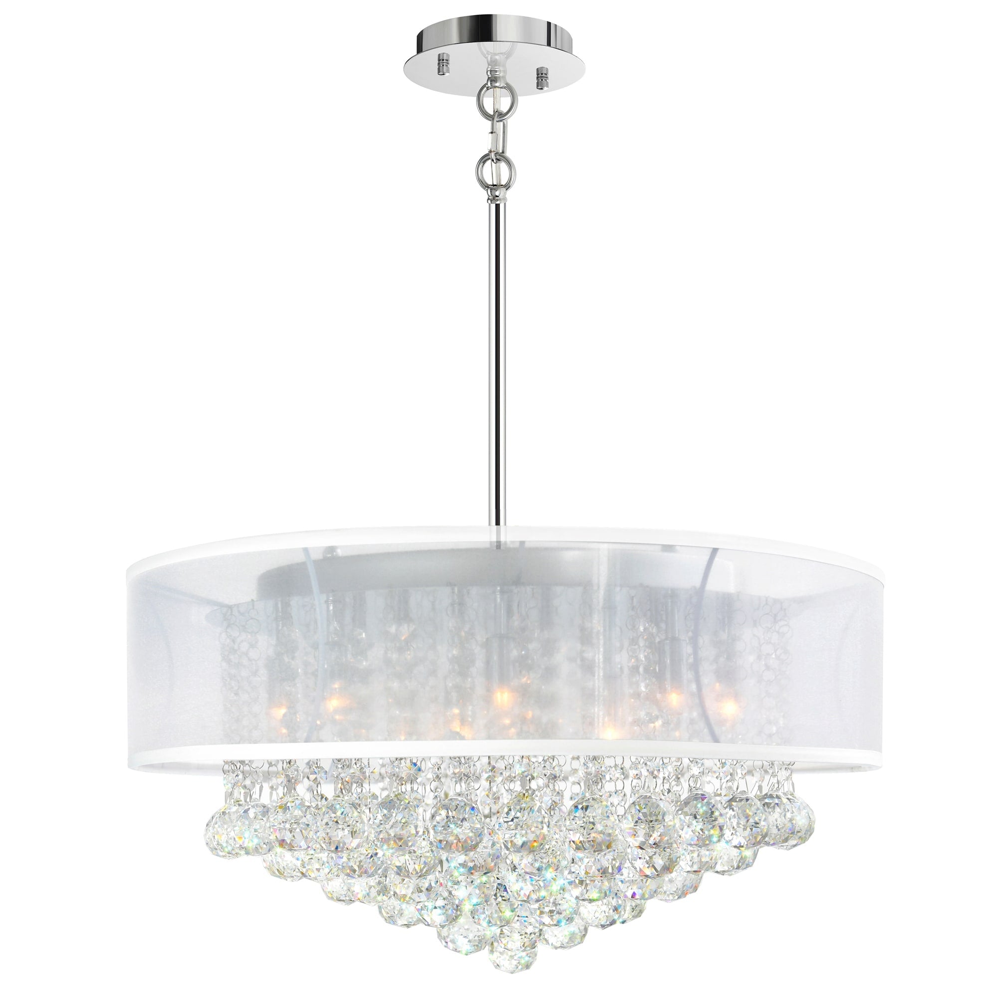 Gracewood Hollow Mare 12 Light Chandelier With Chrome Finish