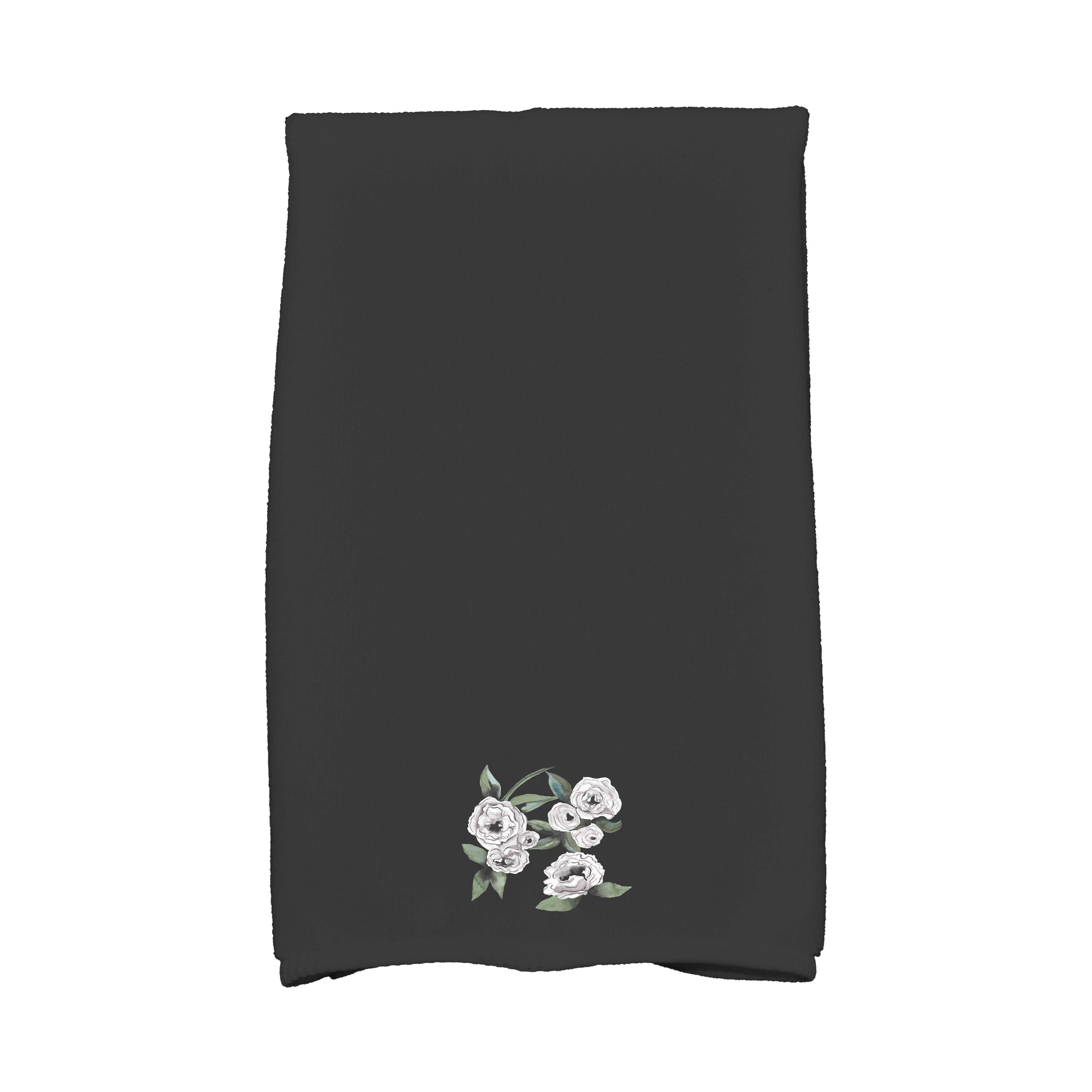 Radiant Rose 16 X 25 Inch Floral Print Hand Towel