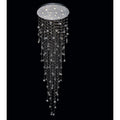 12 Light Chrome Stainless Steel Flush Mount