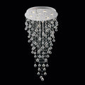 9 Light Flush Mount With Chrome Finish