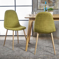 Raina Mid Century Modern Fabric Dining Chair Set Of 2 By Christopher Knight Home