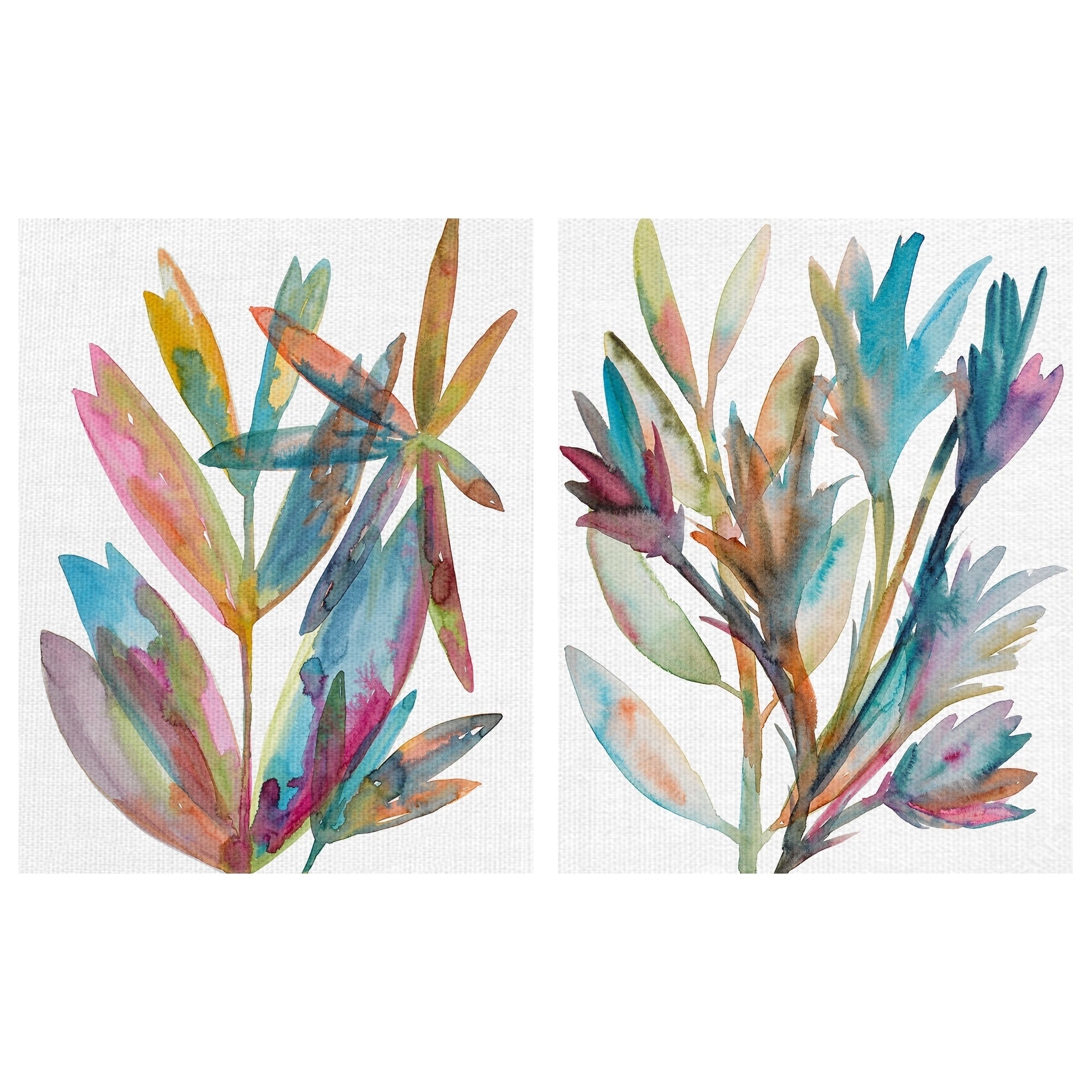 Rainbow Wish I Ii By Erin Lin Canvas Art Print Set Of 2