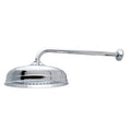 Raindrop Chrome Showerhead With Arm
