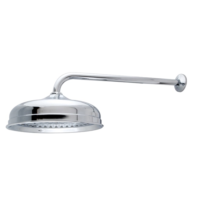 Raindrop Chrome Showerhead With Arm