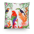Rainforest Parrot Tucan 18 Microfiber Throw Pillow Cover