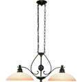 Rainier 2 Light Indoor Foundry Bronze Chandelier