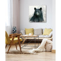 Rainsoft Bear Gallery Wrapped Canvas Yellow Blue Green Red Black White